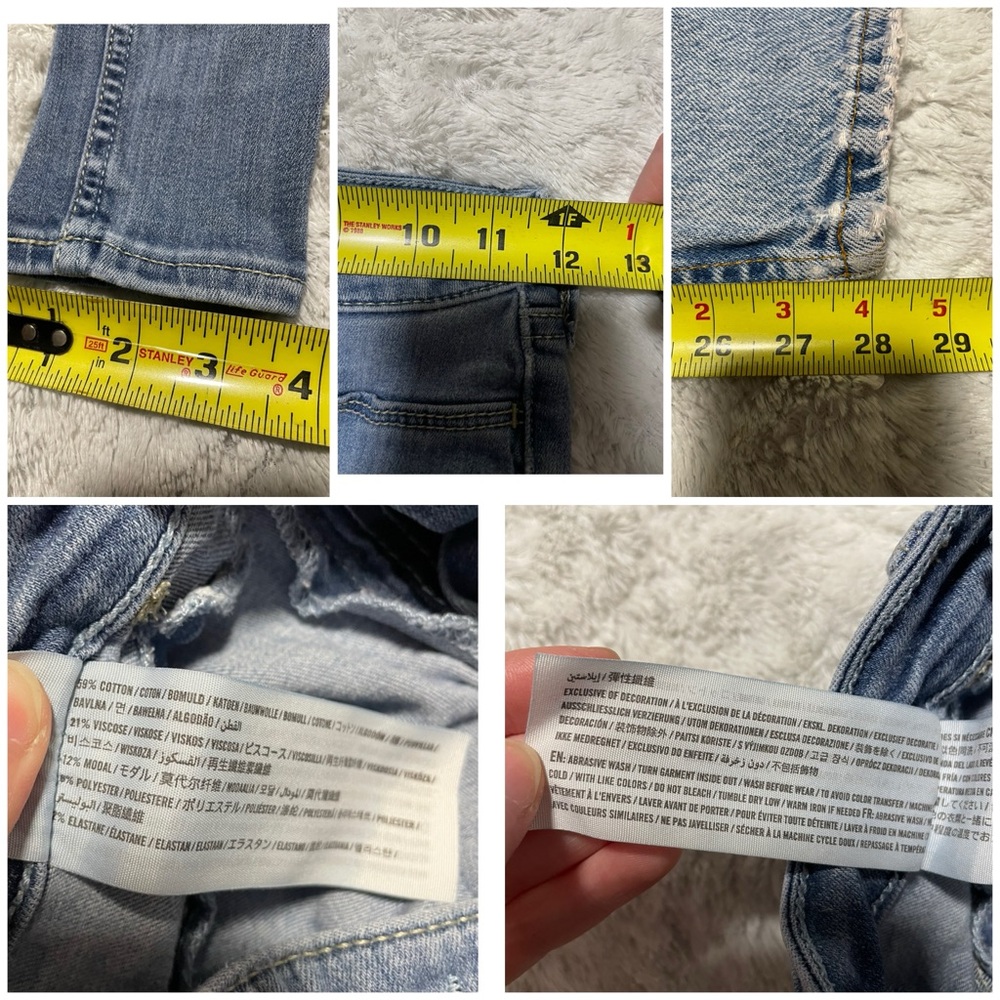 Eddie Bauer 5 Pocket High Rise 100% Cotton Medium Wash Jeans - Picture 8 of 15